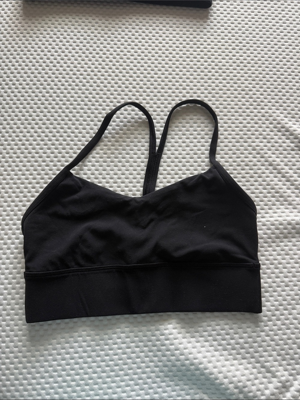 Lululemon Long Lined Y Bra Black Size 6